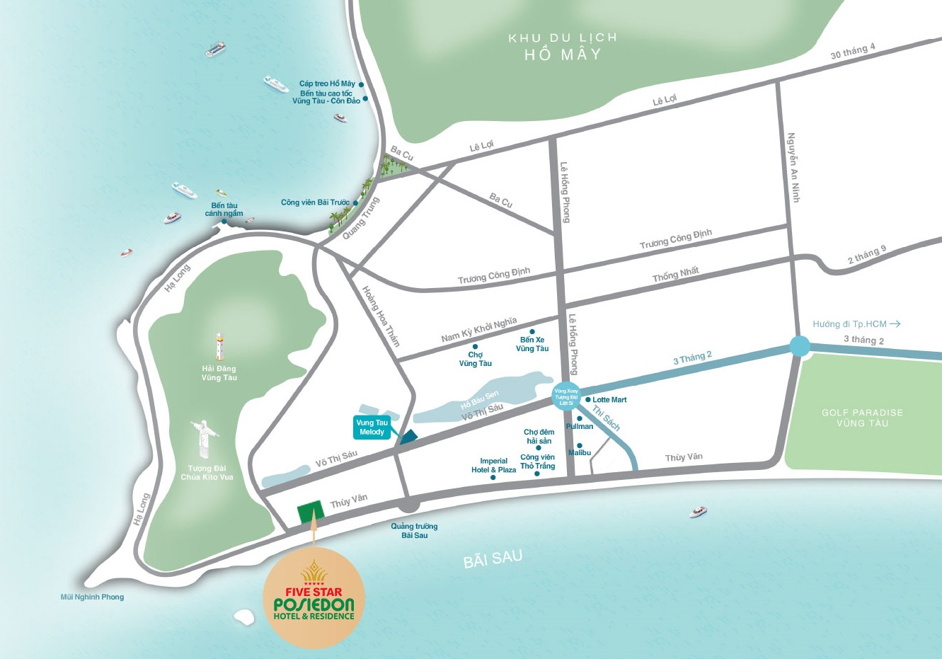 Vị trí Five Star Poseidon Vũng Tàu