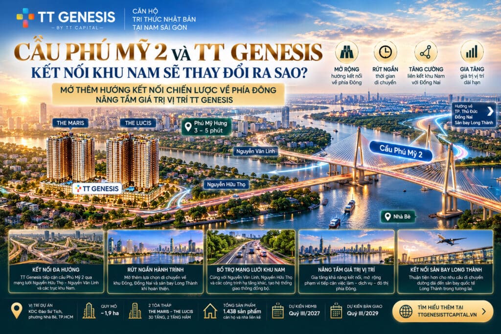 Cầu Phú Mỹ 2 và TT Genesis: Kết nối khu Nam sẽ thay đổi ra sao?