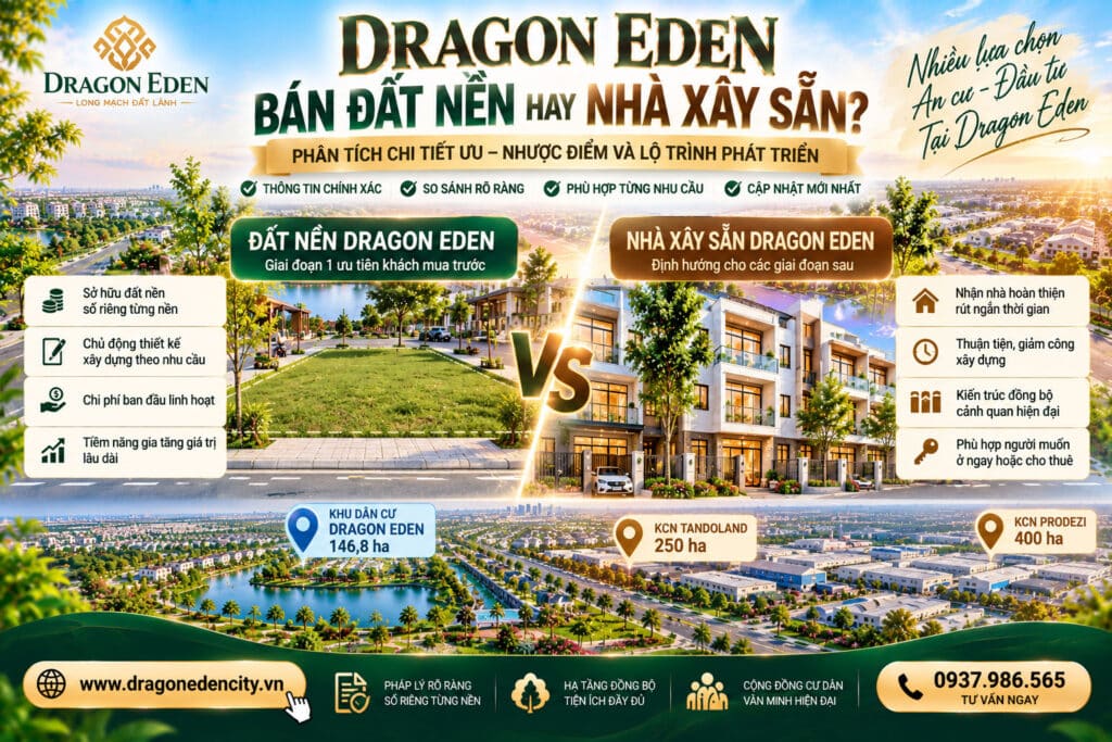 Dragon Eden Bán Đất Nền Hay Nhà Xây Sẵn?